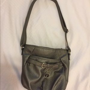 Rosetti Pewter Multi-Pocket Shoulder Bag